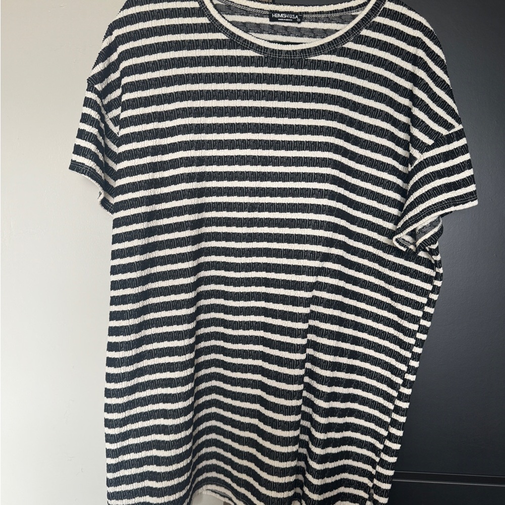Black and White Striped Shirt